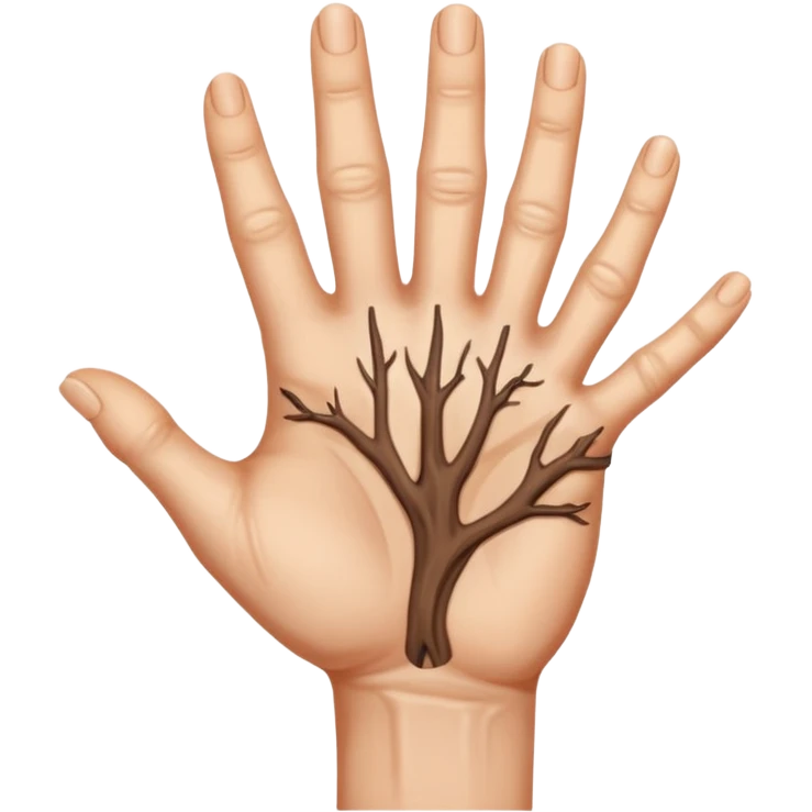 A rotating hand emoji