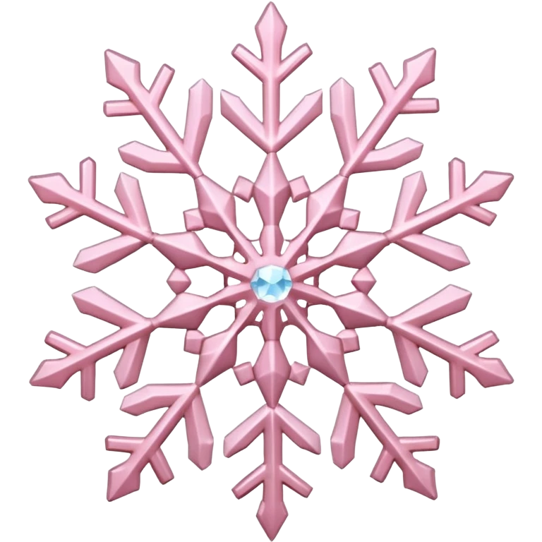 light pink snowflake emoji