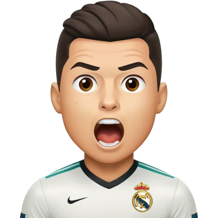 Cr7 is Shouting ￼ emoji