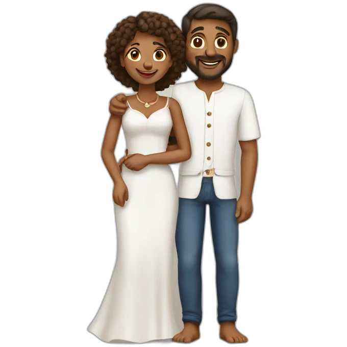 A loving Mediterranean couple emoji