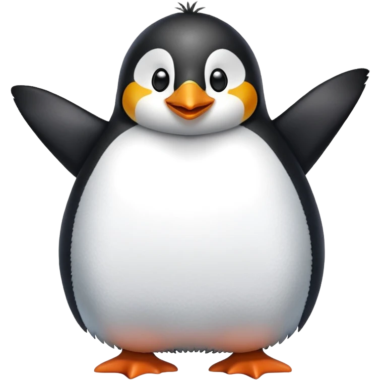 Пингвин хочет обниматься  emoji