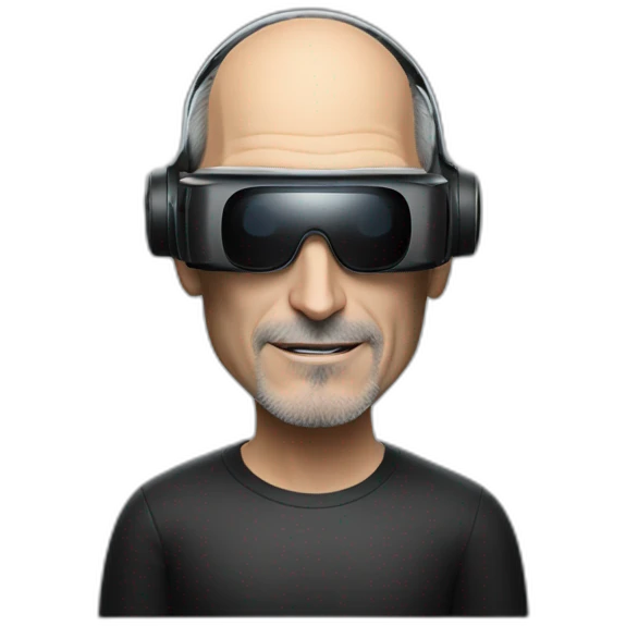 Steve jobs with vr headset emoji