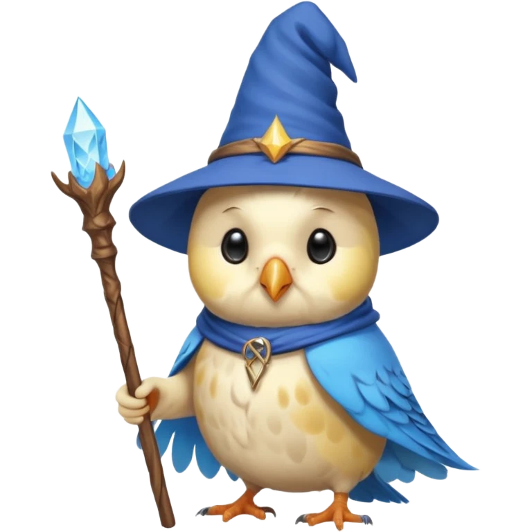 Budgie wizard emoji