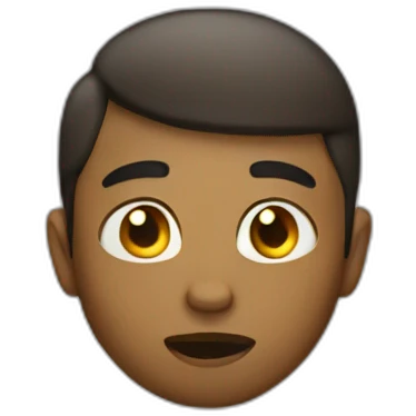 Mood off in boy emoji