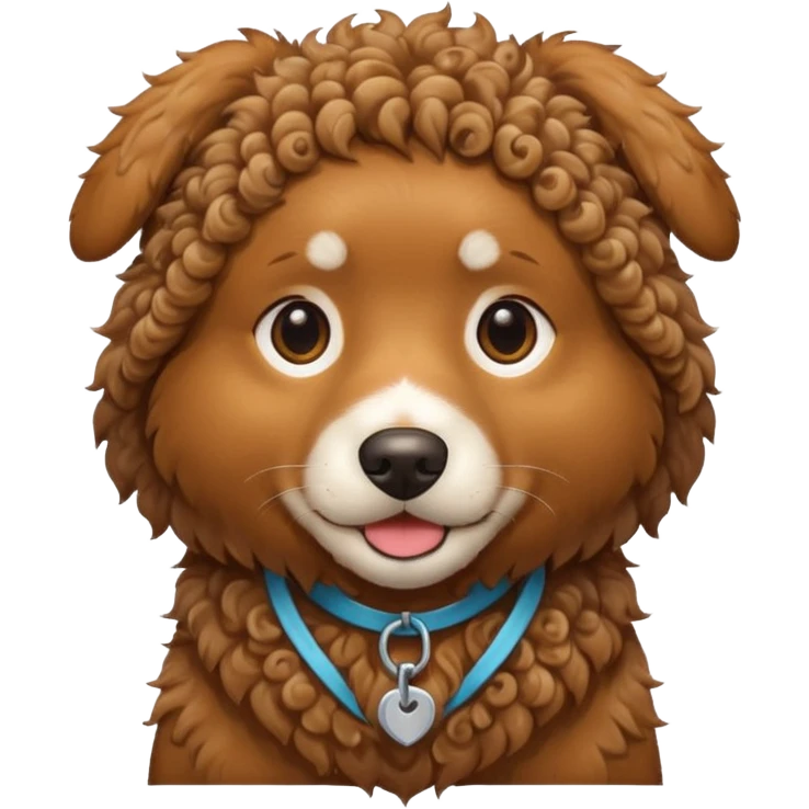 Brown dog curly coat

 emoji