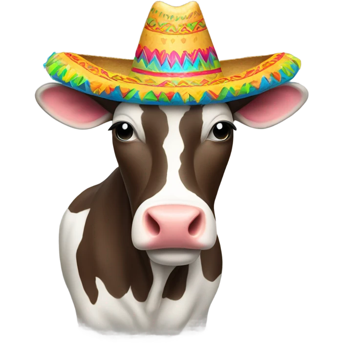 Cow wearing sombrero  emoji