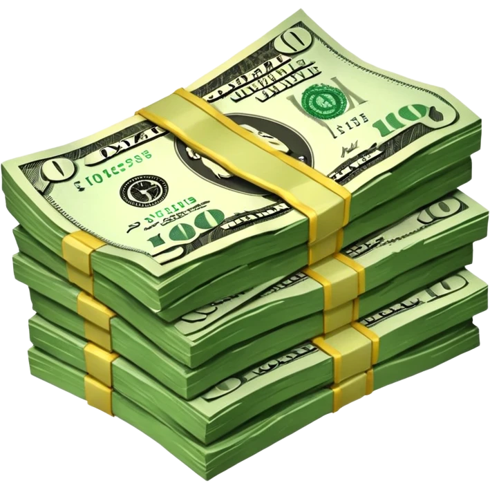 Falling value of the dollar emoji