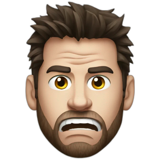 Angry messi emoji