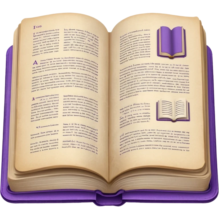 open book with purple cover emoji