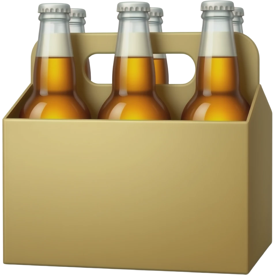 Six pack of beer emoji