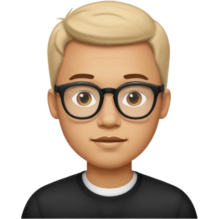 big spects with guy emoji