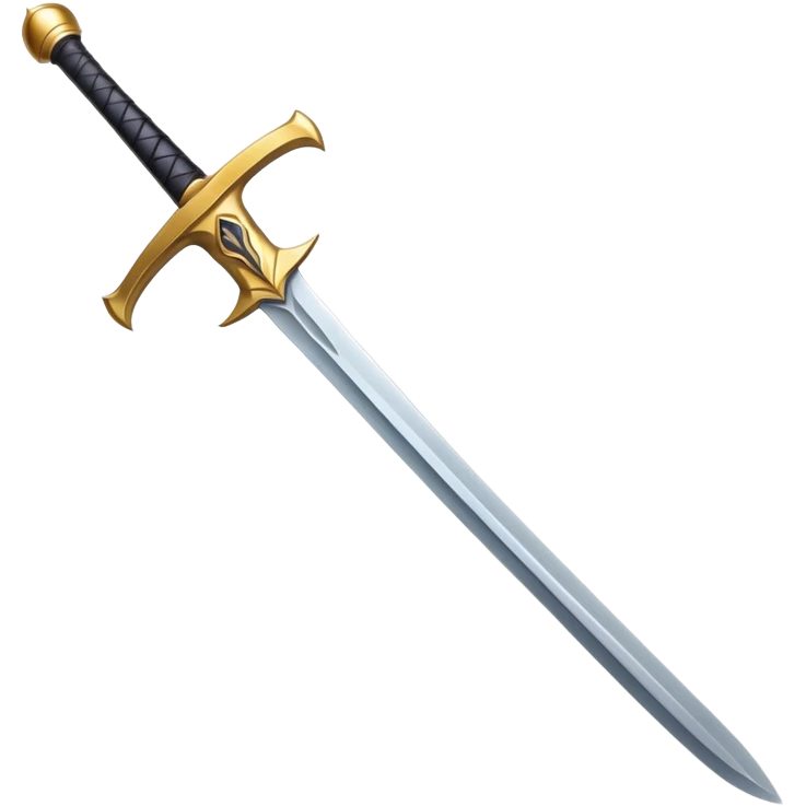 a sharp sword with metallic blade, kılıç emoji