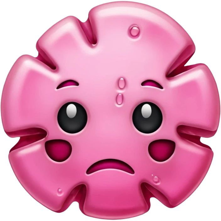 pink cellular dead skin without face emoji