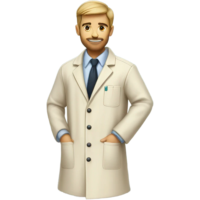 beige lab coat emoji