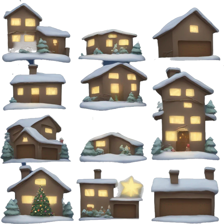 Christmas night outside  emoji