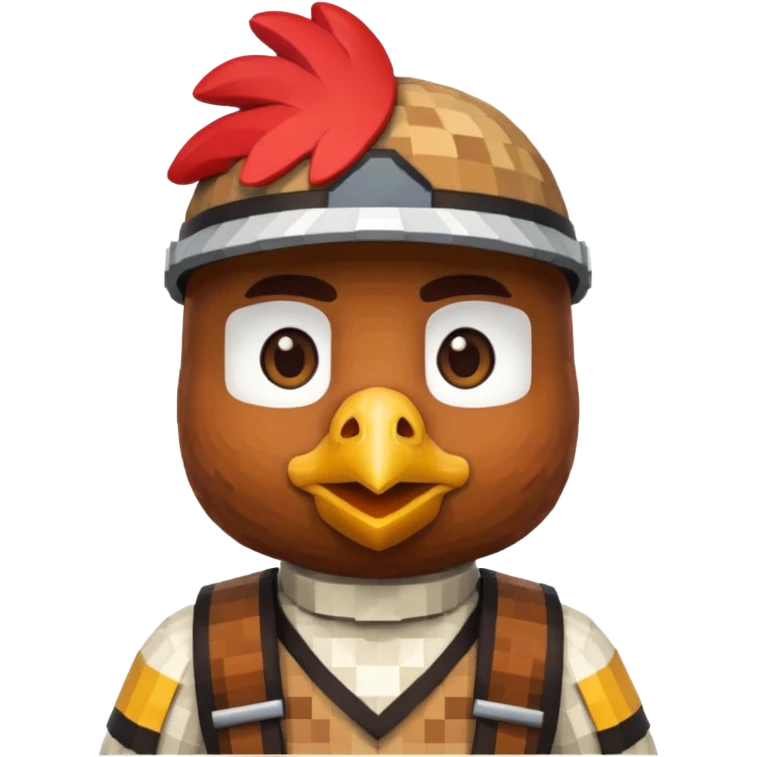 chicken jockey from mincraft emoji