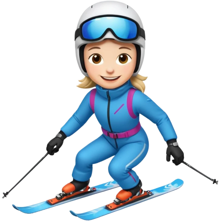 A person skiing emoji