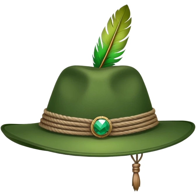tyrolean hat emoji