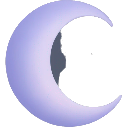 Crescent moon emoji