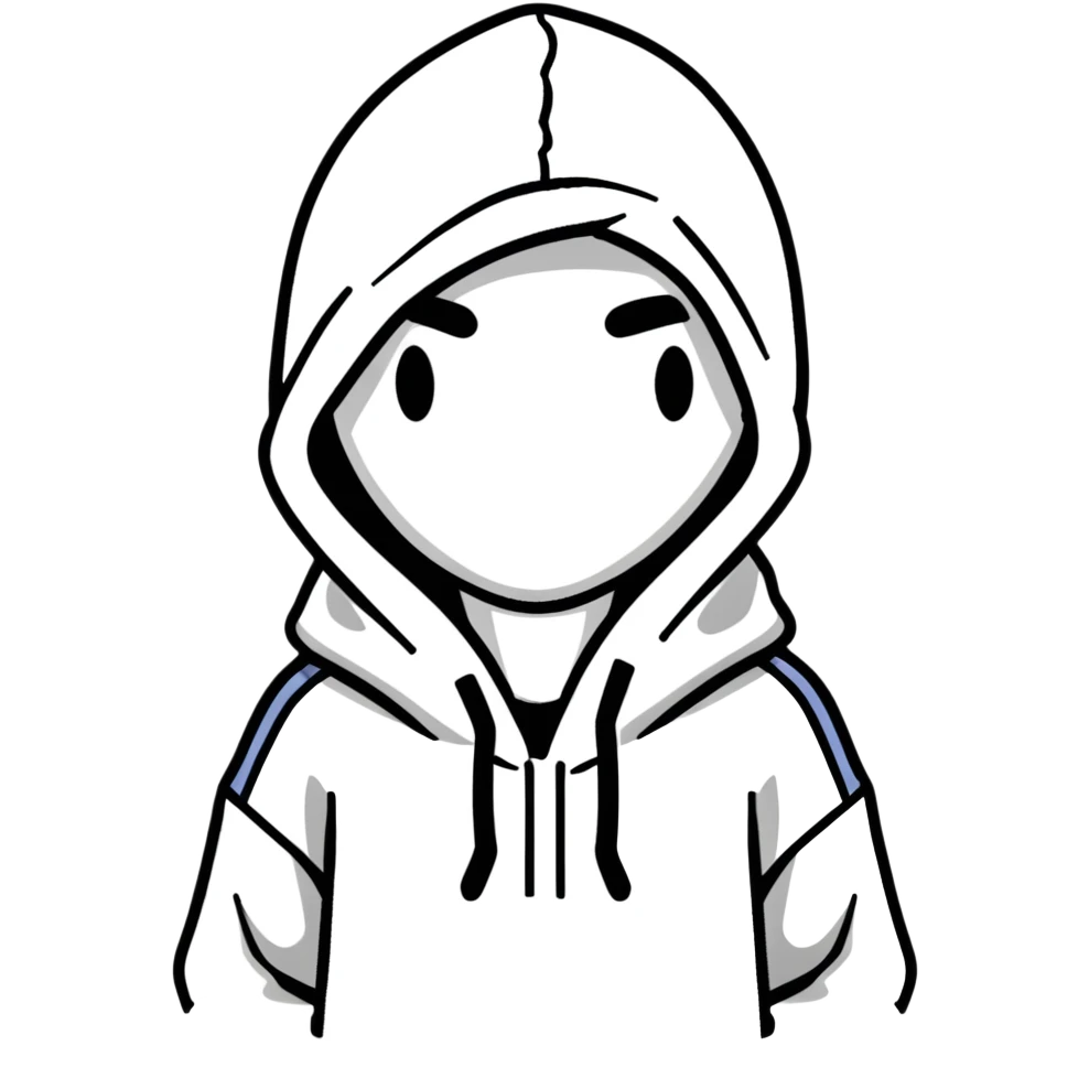 song wearing a hoodie emoji