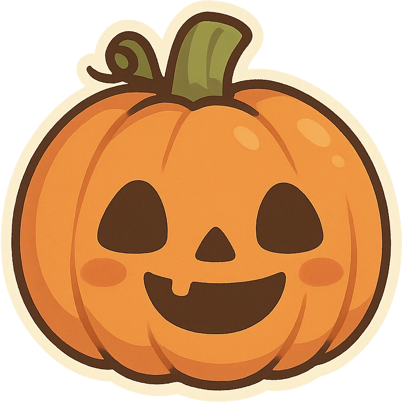 一个万圣节南瓜头 emoji