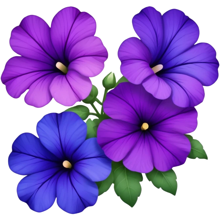 Purple-Violet-Indigo-Purple-Gradient Petunia  emoji