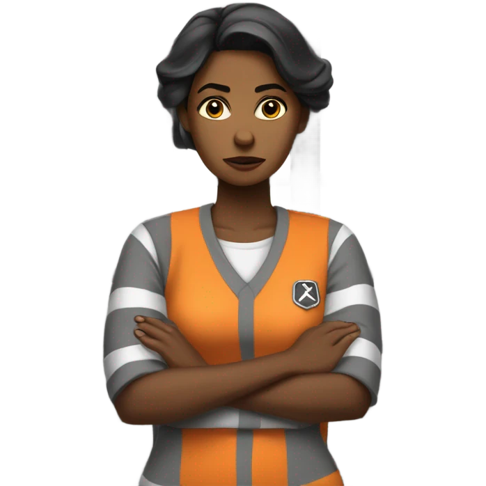 Woman in jail  emoji