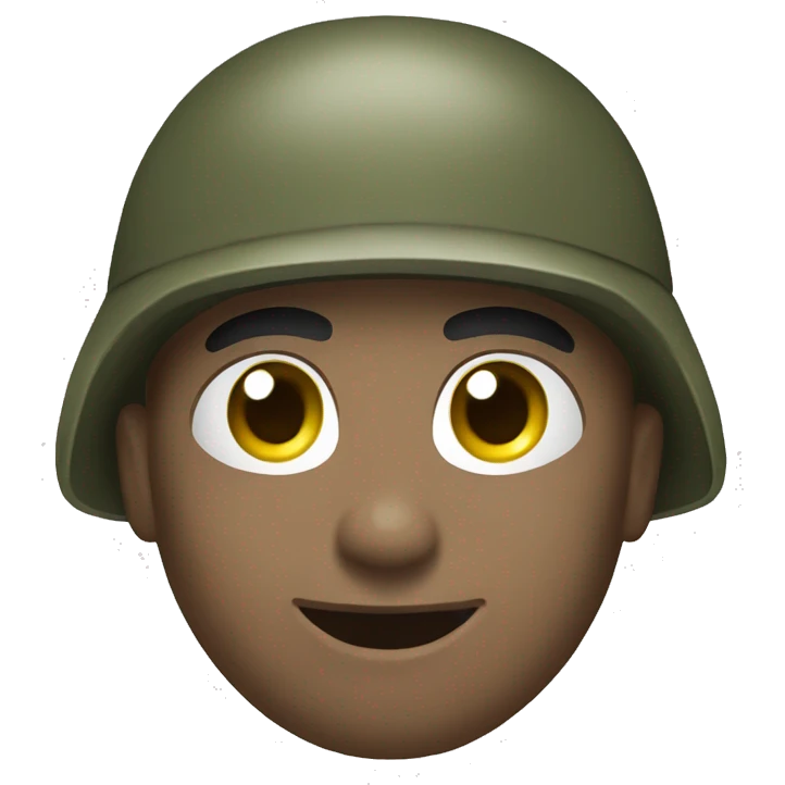 Salute army white emoji