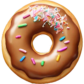 Cream donut emoji