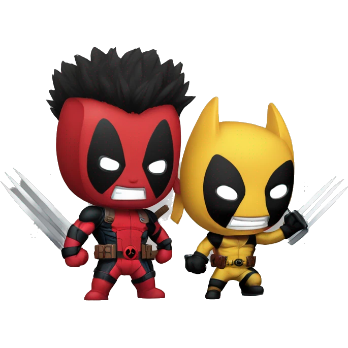 Deadpool and wolverine epic, UHD, high quality  emoji