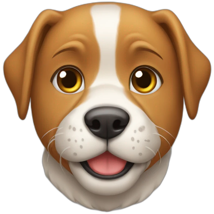 perro con cara de gato emoji