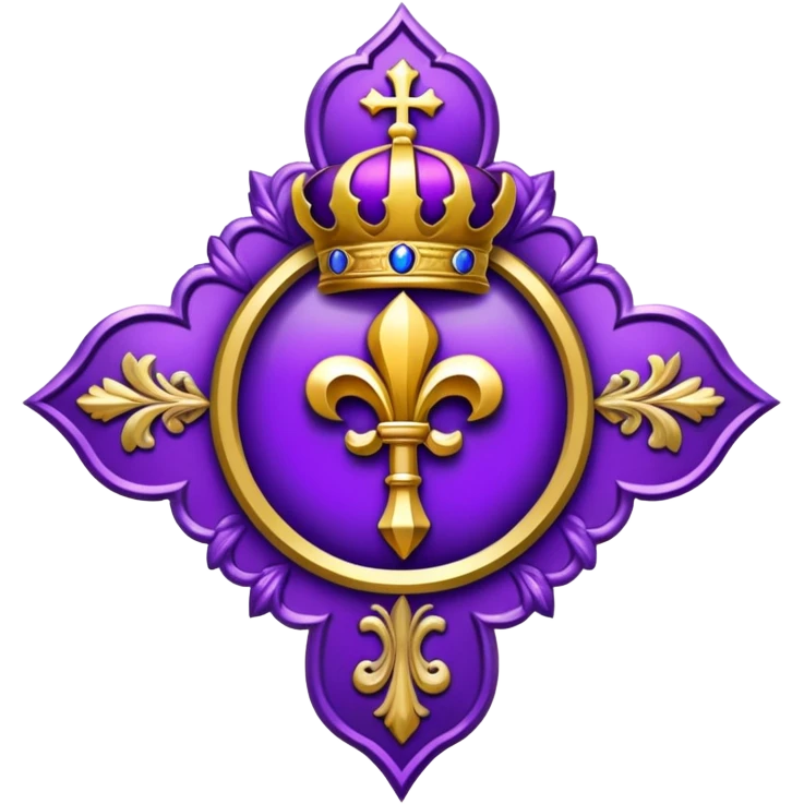 Archibishop emblem violet emoji