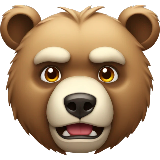angry bear emoji