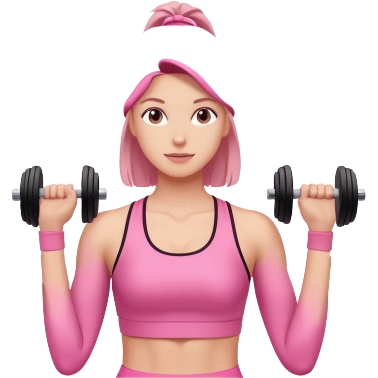 workout pink emoji