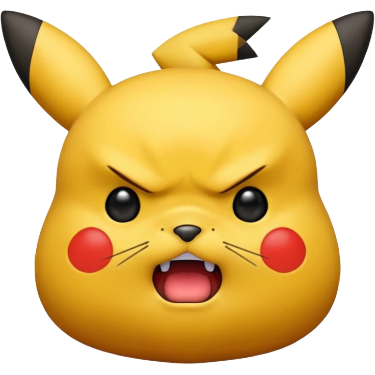 pikachu angry emoji