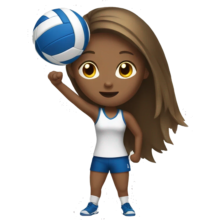 Girl playing volleyball emoji