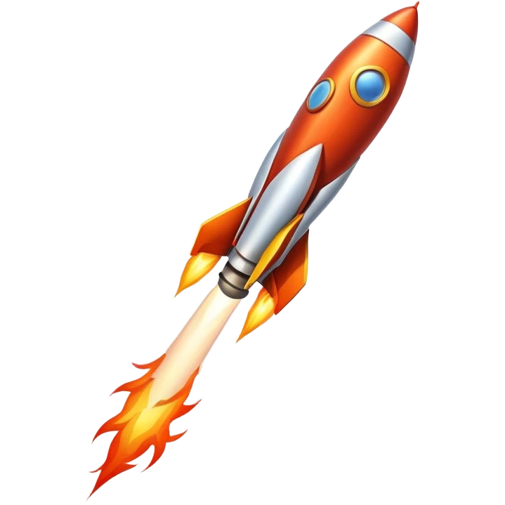 rocket launching upward emoji