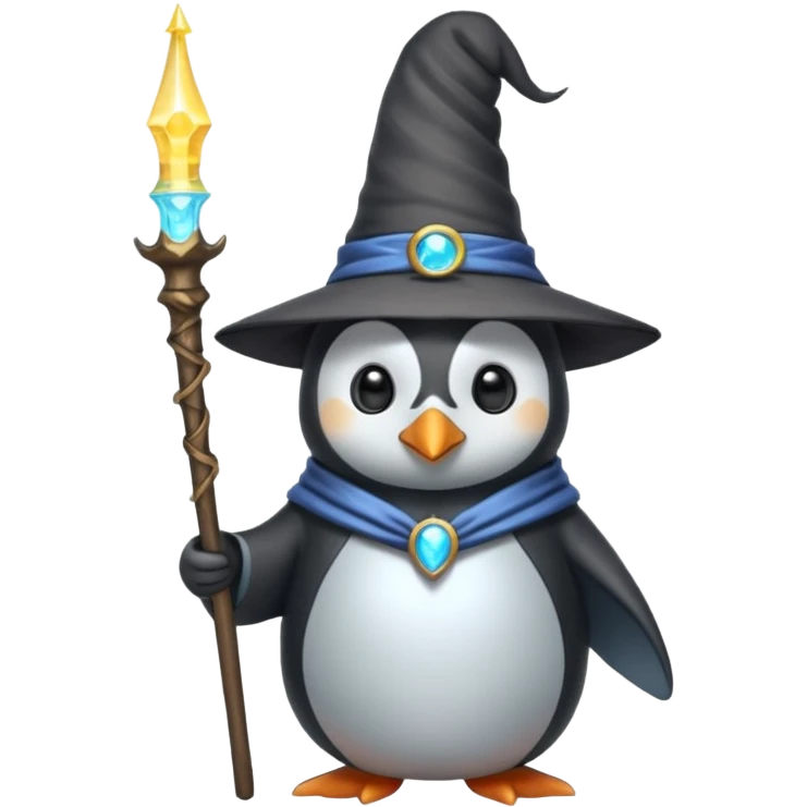 Penguin Wizard emoji
