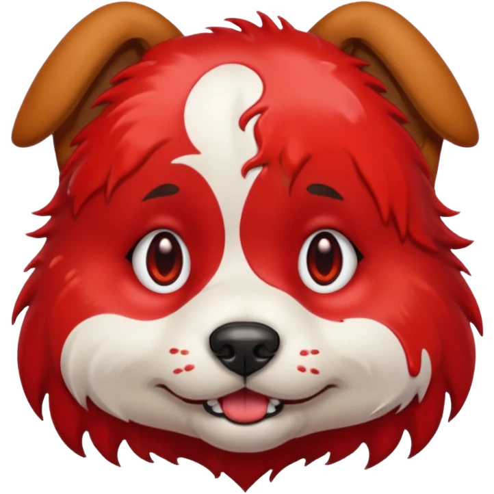 bleeding dog emoji