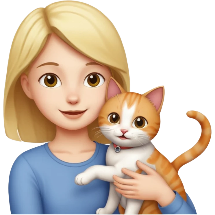 Someone playing with they cat emoji
