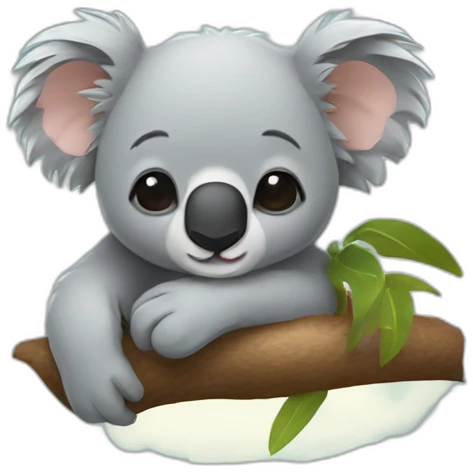 Koala is sleeping emoji