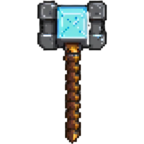 Minecraft iron hammer emoji