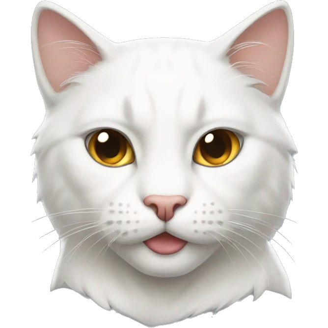 Muscular white male cat emoji