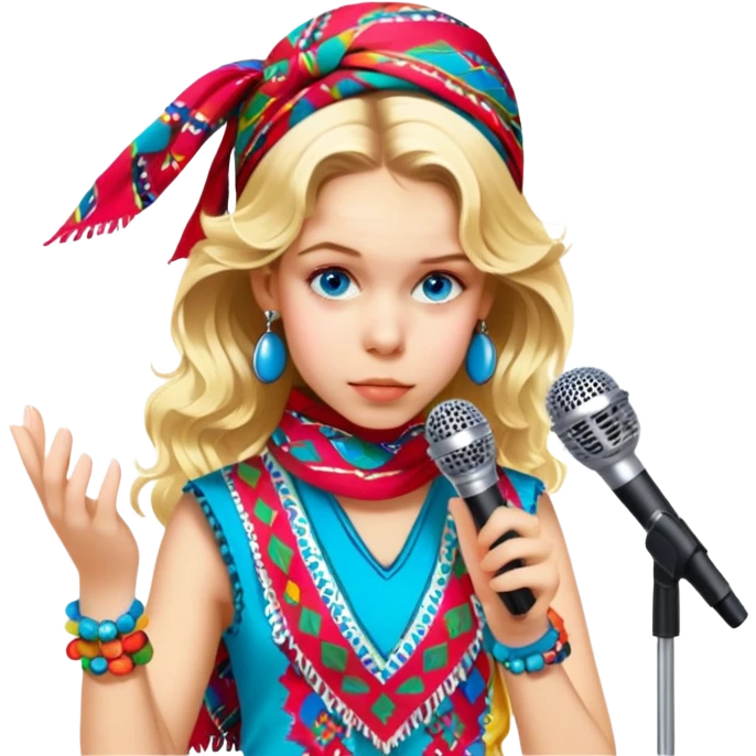 Colorful Singer emoji