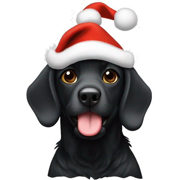 Coockerpoo Christmashat emoji