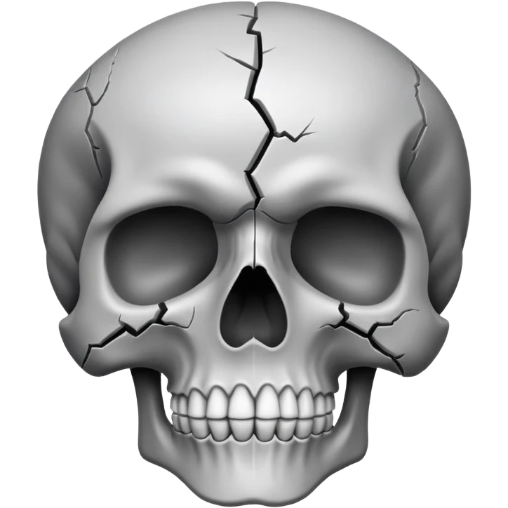 Mind-blown skull  emoji
