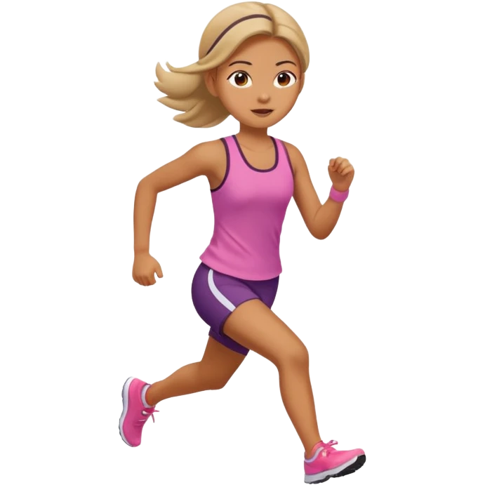 girl running cuter outfit  emoji