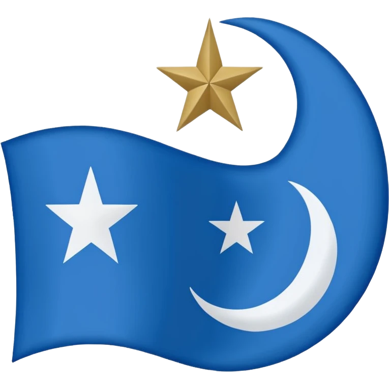 The flag of Awdal state in somalia emoji