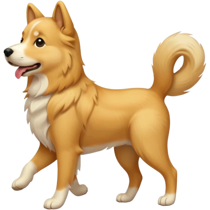 Dog going on a walk emoji