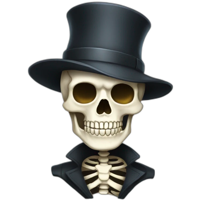 Sans skeleton with hat emoji